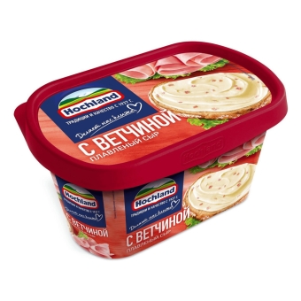 Сыр плавленый «Хохланд» с Ветчиной 55% (ван), Хохланд, 400 г