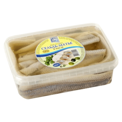 Сельдь «Матье» филе в масле, Азимут, 1 кг