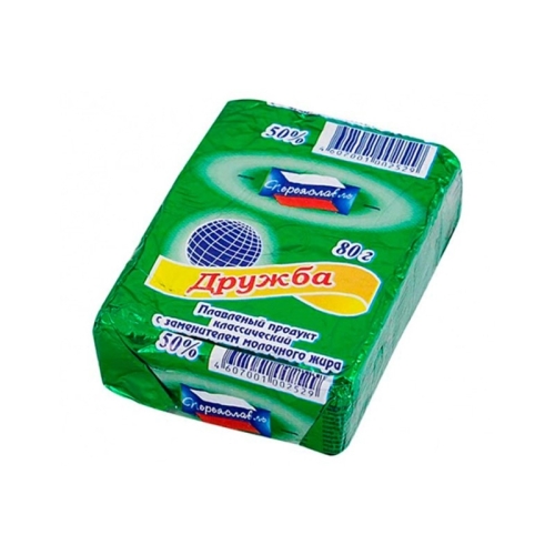Сырный продукт плавленый «Переяславль» Дружба, Рязанский ЗПС, 80 г