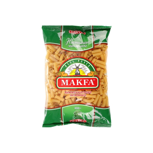 Макароны «Макфа» Рожки гр.А в/с, Россия, 400 г