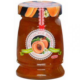 Варенье абрикосовое Вологодское варенье, ЭКОПРОДУКТ, 370 г