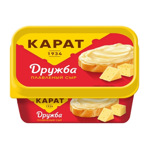 Сыр плавленый «Дружба» 45% (пласт), Карат, 400 г