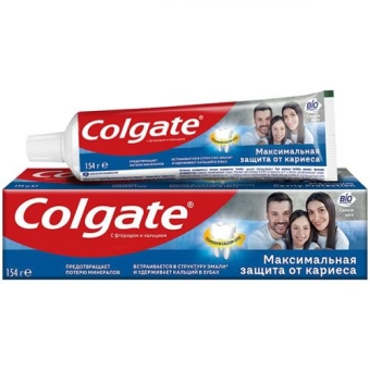 Паста зубная Colgate Максимальная защита от кариеса Свежая мята, Colgate-Palmolive, 100 мл