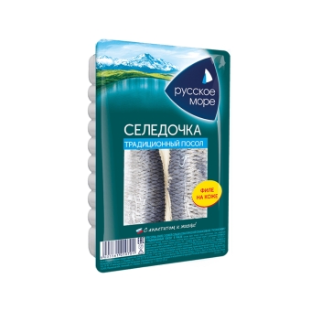 Селедочка филе в масле традиционная, Русское море, 230 г
