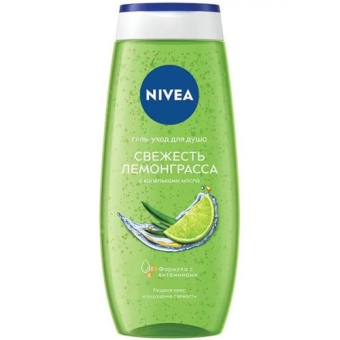 Гель-уход для душа Nivea Свежесть лемонграсса, Beiersdorf, 250 мл