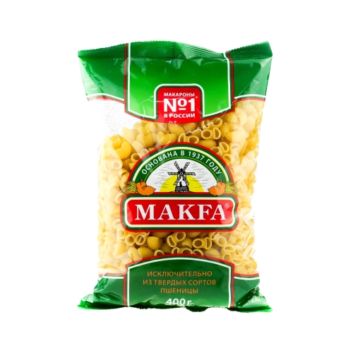 Макароны «Макфа» Улитки гр.А в/с, Россия, 400 г