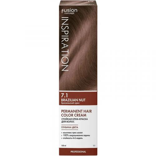 Краска для волос Concept Fusion 7.1 Brazilian Nut Бразильский орех, Concept, 100 мл