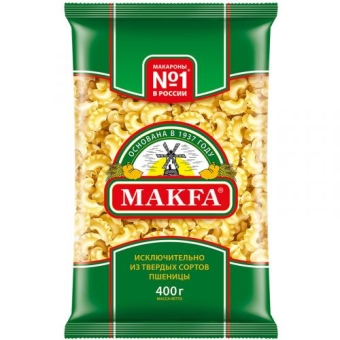 Макаронные изделия Makfa петушиные гребешки, Макфа, 400 г