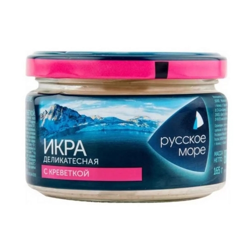 Икра Деликатесная с креветкой, Русское море, 165 г