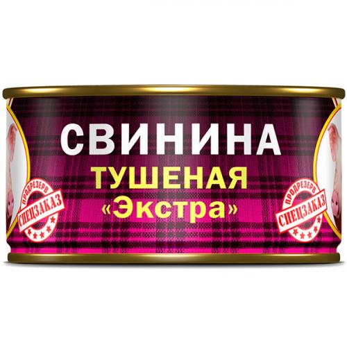 Свинина тушеная Барс Экстра, Барс, 325 г