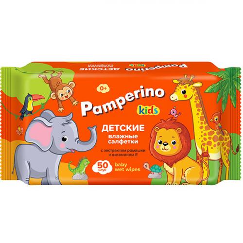 Салфетки влажные Pamperino Kids детские с экстрактом ромашки и витамином Е, Авангард,