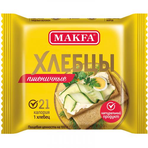 Хлебцы Makfa запеченные пшеничные хрустящие, Макфа, 60 г