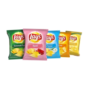 Чипсы картофельные «LAY`S» Ассорти (6-вкусов), Россия, 70 г