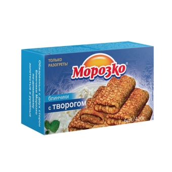 Блинчики «Морозко» с Творогом, Морозко, Россия, 420 г