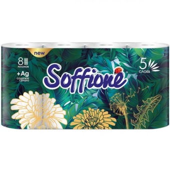 Бумага туалетная Soffione 5 ти слойная, Архбум Тиссью Групп,
