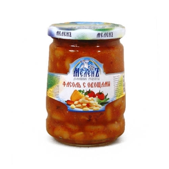Фасоль с овощами МЕЛЕНЪ Домашние Рецепты, ЭКОПРОДУКТ, 550 г