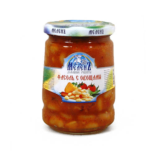 Фасоль с овощами МЕЛЕНЪ Домашние Рецепты, ЭКОПРОДУКТ, 550 г