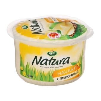 Сыр (фас) «Арла Натура» Сливочный 45%, Арла, 400 г