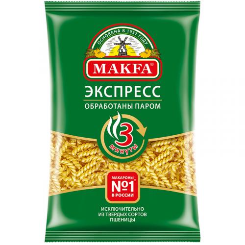 Макаронные изделия Makfa Экспресс, спирали, Макфа, 400 г