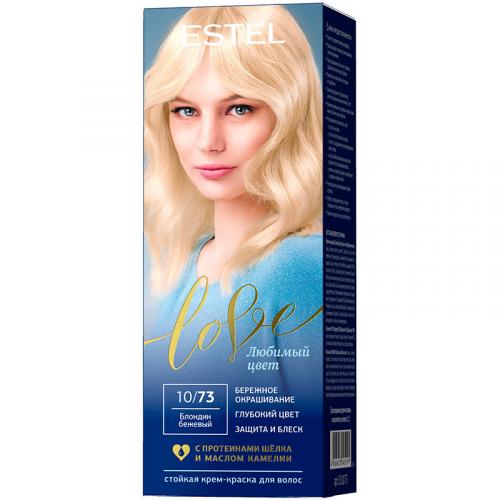 Крем-краска стойкая Estel Love для волос, 10/73 блондин бежевый, ЭСТЕЛЬ, 50 мл