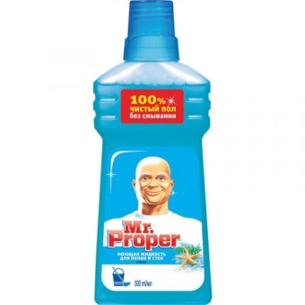 Средство моющее Mr. Proper Океанская свежесть для полов и стен, Procter & Gamble, 500 мл