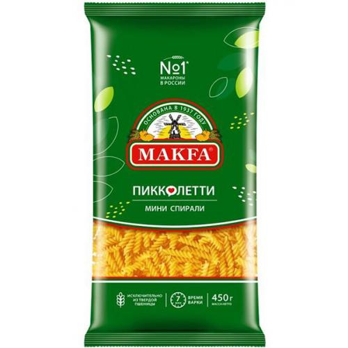 Макаронные изделия Makfa Пикколетти Мини спирали, Макфа, 450 г