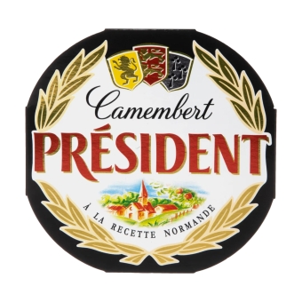 Сыр Камамбер Президент с белой плесенью 45%, Россия, 125 г