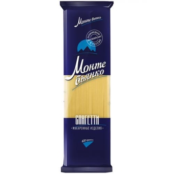 Макаронные изделия Монте бьянко 002 Спагетти тонкие, Инфолинк, 400 г