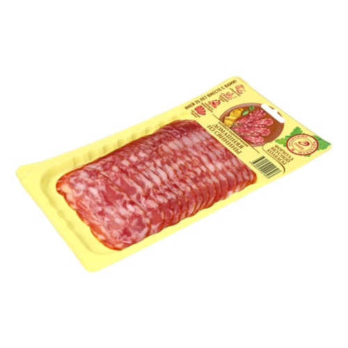 Колбаса (нарезка) Домашняя натуральная полукопченая, Иней, 130 г