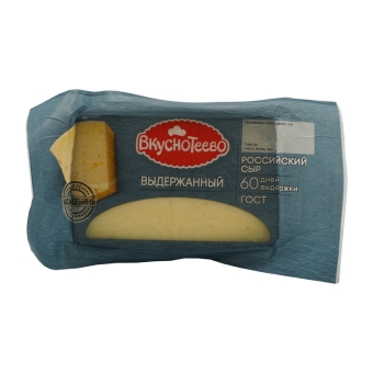 Российский сыр 50% полутвердый (брус) «Вкуснотеево», Вкуснотеево,