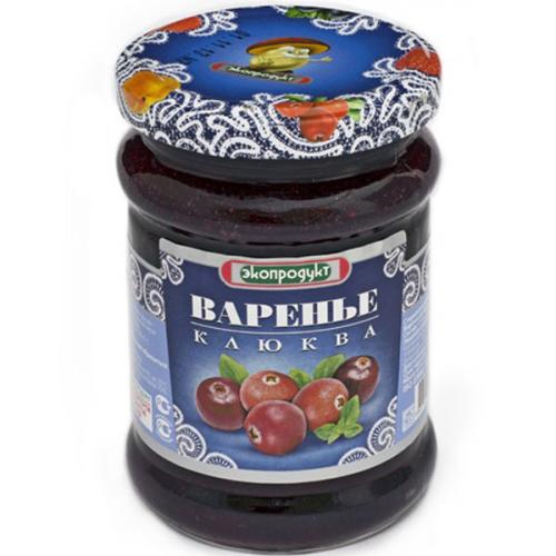 Варенье десертное Экопродукт клюква, Экопродукт, 325 г