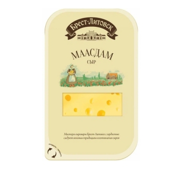 Сыр (нарезка) Маасдам 45%, Брест Литовск, 130 г