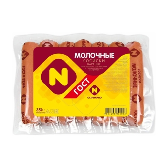 Сосиски молочные «Папа может» премиум, Останкино, 350 г