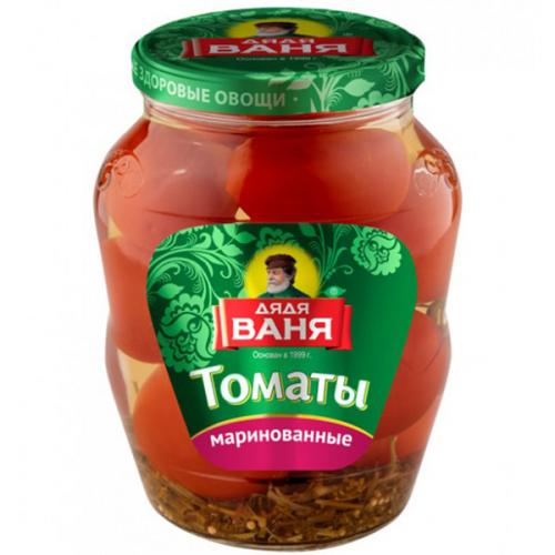 Томаты Дядя Ваня маринованные, красные и бурые, Дядя Ваня Трейдинг, 680 г