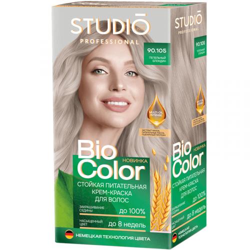 Крем-краска стойкая Studio Professional Biocolor для волос, 90.105 Пепельный блондин, БИГ, 115 мл