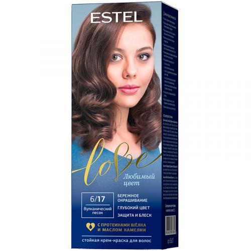 Крем-краска стойкая Estel Love для волос, 6/17 вулканический песок, Эстель, 50 мл