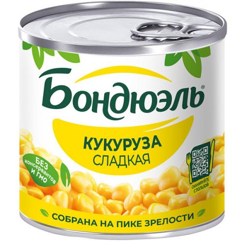 Кукуруза Бондюэль сладкая в зернах, Бондюэль, 170 г