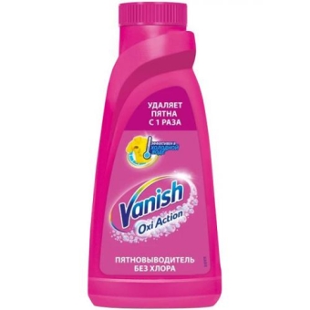 Пятновыводитель жидкий Vanish Oxi Action для цветных тканей, Reckitt Benckiser (HyHo), 415 мл