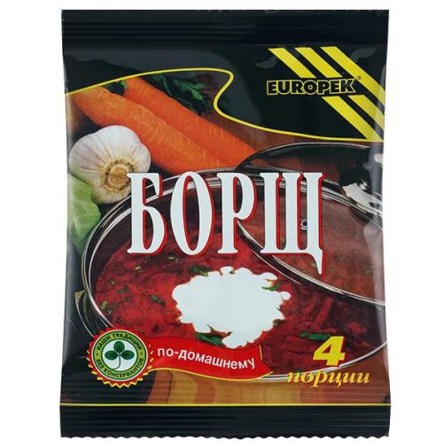 Суп быстрого приготовления Europek Борщ, Europek, 75 г