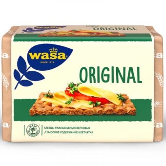 Хлебцы ржаные Wasa Original цельнозерновые, Barilla, 275 г