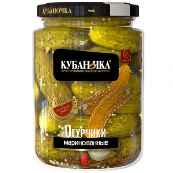 Огурчики маринованные Кубаночка, Кубаночка, 720 г