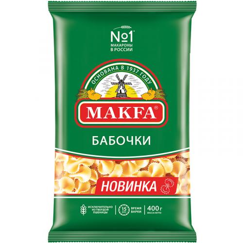 Макаронные изделия Makfa бабочки, Макфа, 400 г