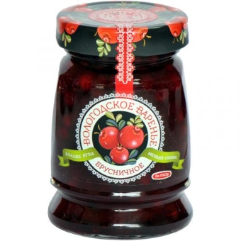 Варенье брусничное Вологодское, ЭКОПРОДУКТ, 370 г