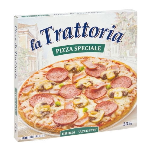 Пицца «La Trattoria» Ассорти, Морозко, 335 г