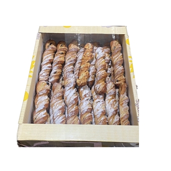 Печенье слоеное «Ажурная коса» ванильное, РУЗИ, 0,5 кг