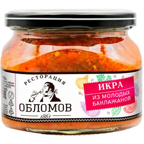 Икра Ресторация Обломов из молодых баклажанов, ПИКАНТА, 320 г