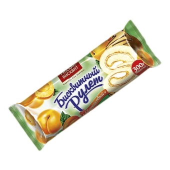 Рулет бисквитный «Русский бисквит» абрикос, Русский бисквит, 300 г