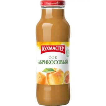 Сок Кухмастер абрикосовый с мякотью, Кухмастер, 0.68 л