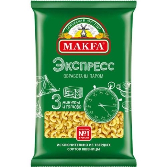 Макаронные изделия Makfa Экспресс рожки, Макфа, 400 г