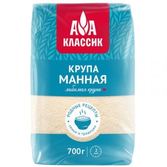 Крупа Агро-Альянс Классик Манная марки М, Агро-Альянс, 700 г